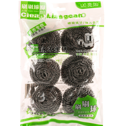 kitchen scrubber small 6pk -- 12 per box