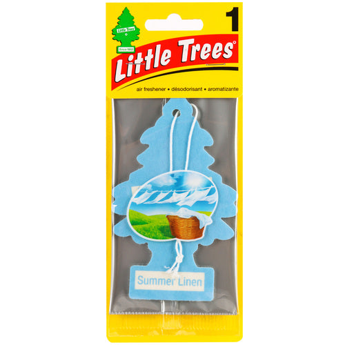 little trees car fresheners - summer linen scent  -- 24 per box