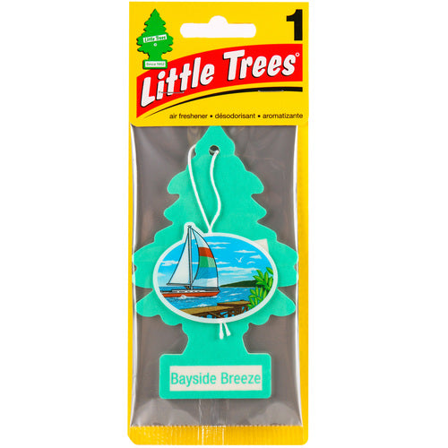 little trees car fresheners - bayside breeze - 144 pack -- 24 per box