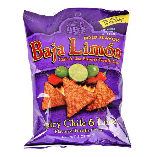 el sabroso baja limon chips - 3 oz -- 12 per case