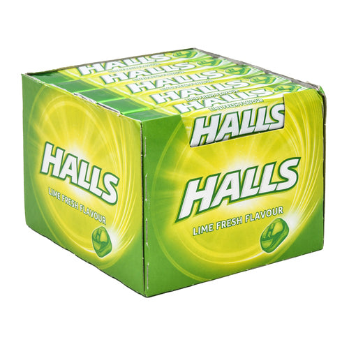 halls stick lime fresh - menthol soothing relief  -- 20 per box