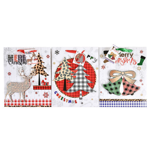 gift bags bell small - assorted designs -  -- 12 per box