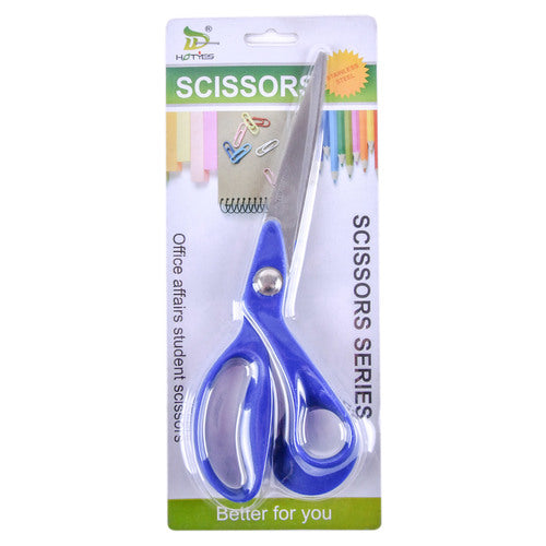 office scissors - stainless steel - assorted colors  -- 12 per box