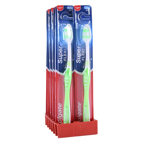 bulk colgate super flexi soft toothbrushes  -- 12 per box