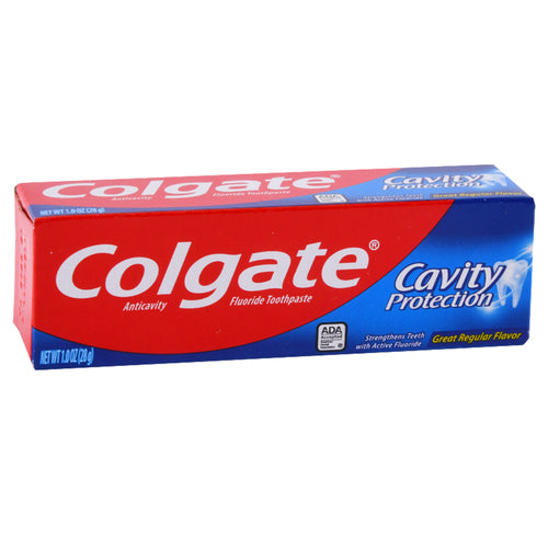colgate toothpaste travel size cavity protection 1 oz -- 24 per case