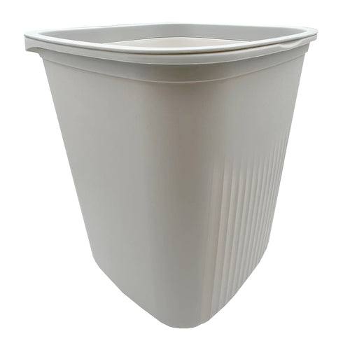 nuvalu trash can with bag holder - 9.6x9.2x11.1 -- 24 per case