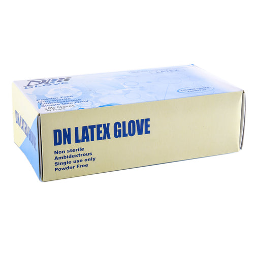 medium latex gloves - 100 count - powder free -  -- 10 per case