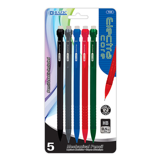 electra core 0.5 mm mechanical pencil 5 pack -- 24 per box