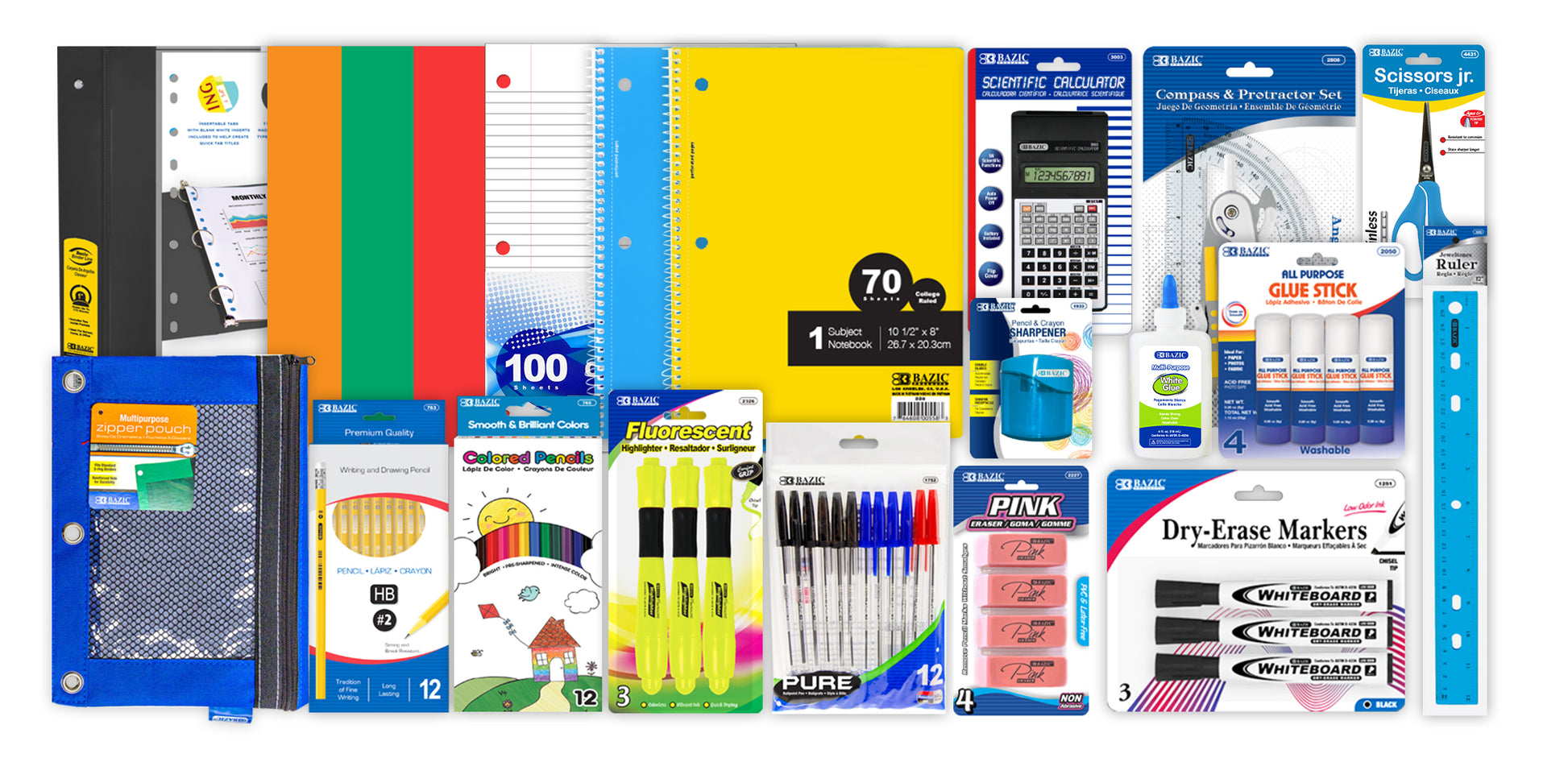 middle high school kit 19 sku 22 pcs -- 1 per case