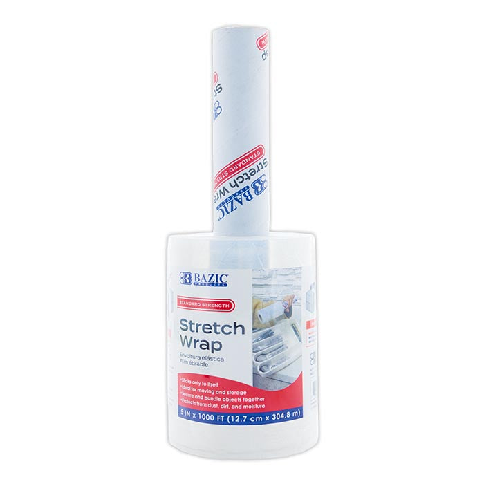 5 inch x 1000 stretch wrap film -- 8 per case