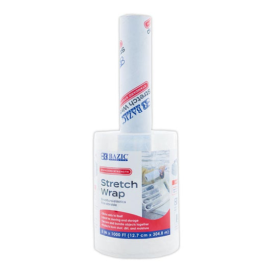 5 inch x 1000 stretch wrap film -- 8 per case