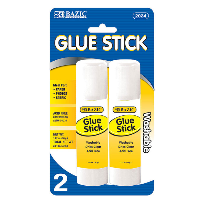 bazic glue sticks - 1.27 oz (36g)  -- 24 per box