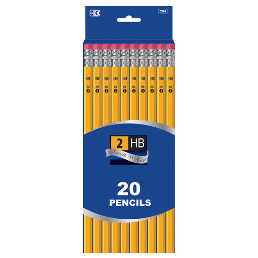 next 2 yellow pencil 20 pack -- 24 per box