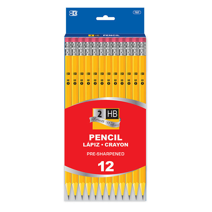 next pre- sharpened 2 yellow pencil 12 pack -- 24 per box