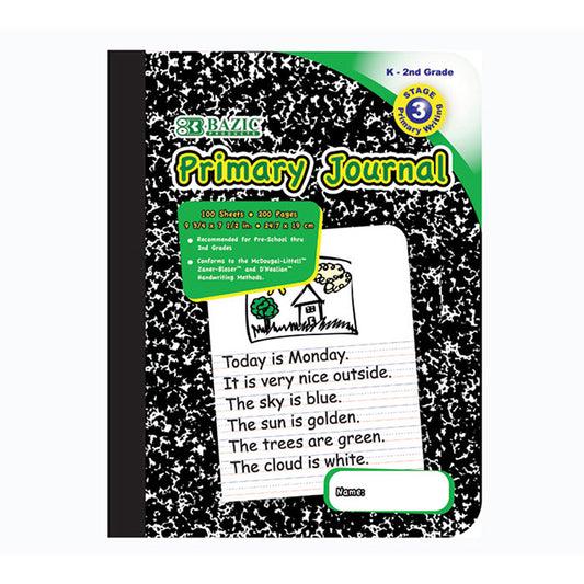 bazic primary journal marble composition book -- 48 per case