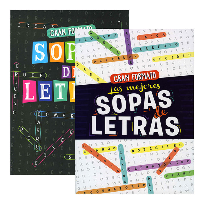 spanish find a word puzzle -- 48 per case