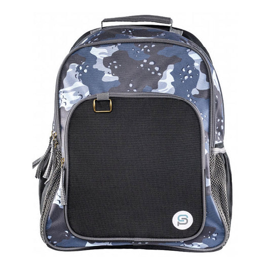 cavallero 17 inch blue camo backpack -- 12 per case