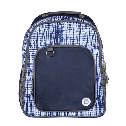 cavallero 17 inch blue tie- dye backpack -- 12 per case