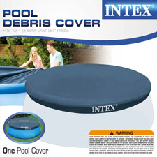intex pool cover 12ft x 12 fits 12ft easy set -- 6 per case