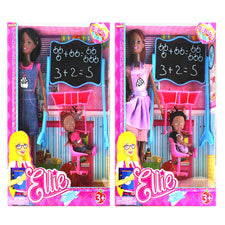 girl w 4.5 doll- board- chair- desk in win -- 6 per box
