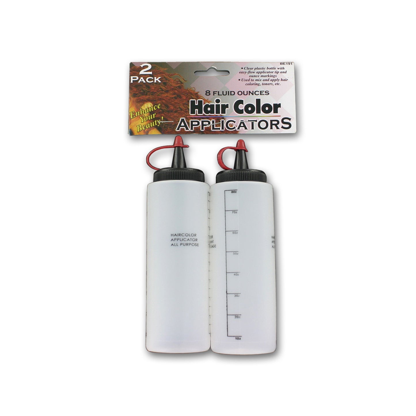 hair color applicator bottles - 8 oz. -- 24 per box