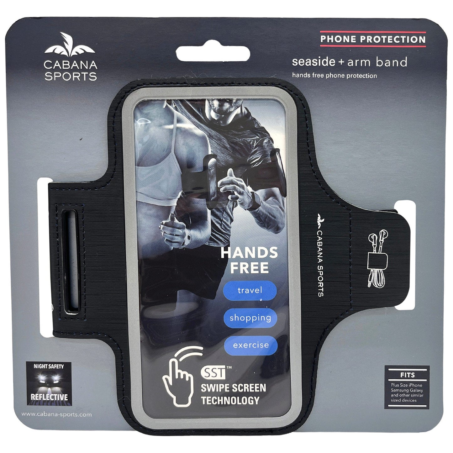 cabana sports black seaside armband -- 22 per box