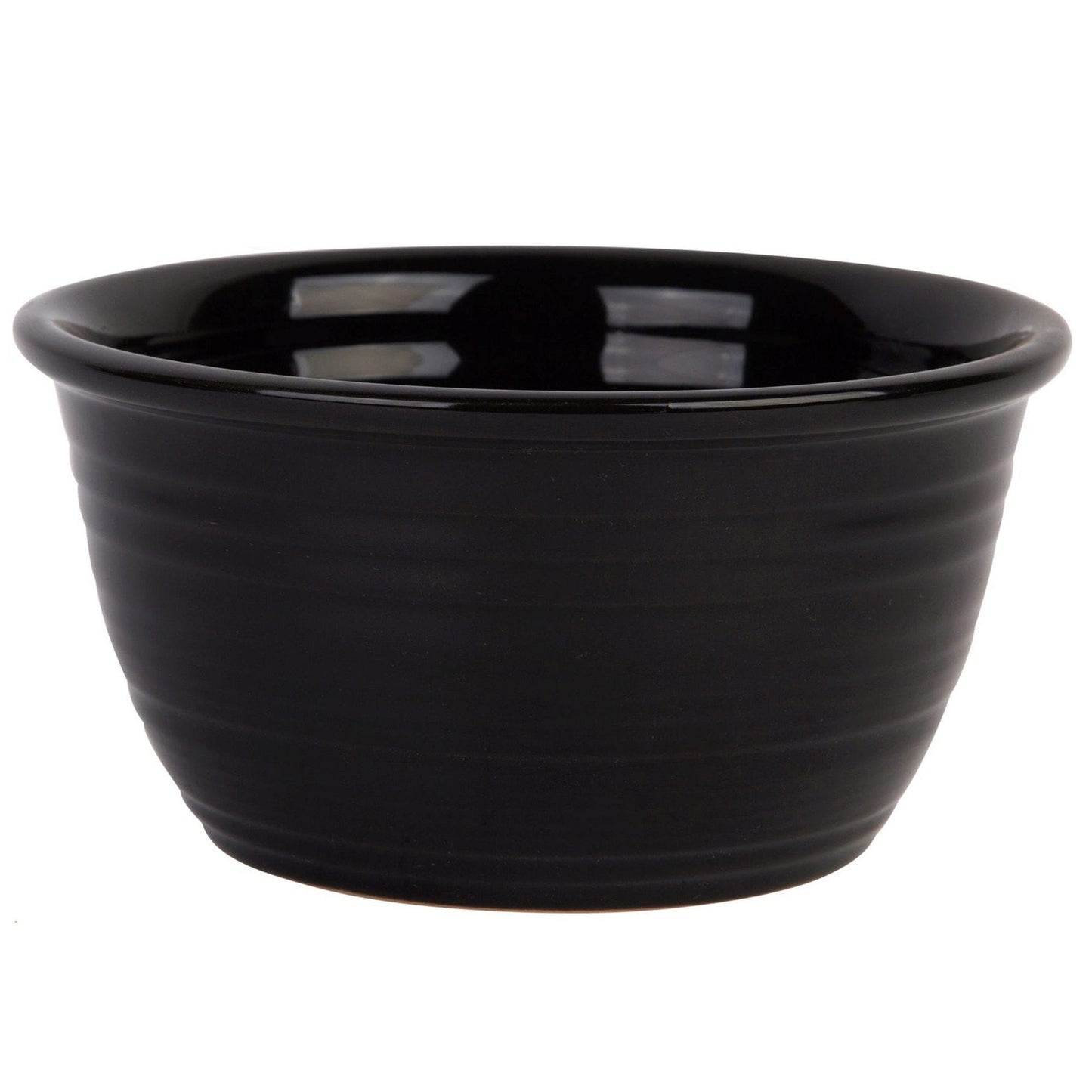 black ceramic cereal bowl -- 16 per case