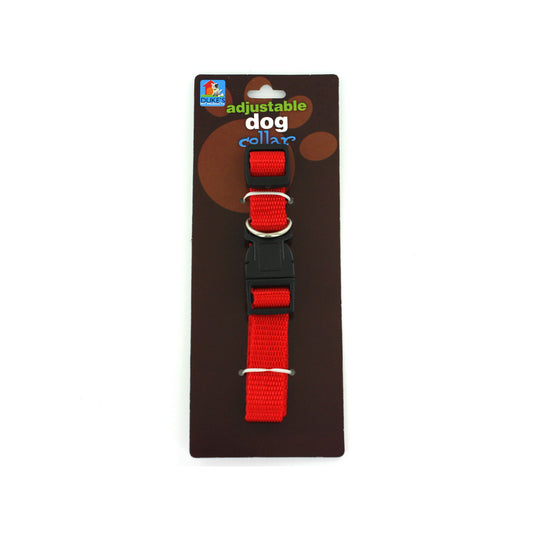 adjustable nylon dog collar - bulk  -- 32 per box