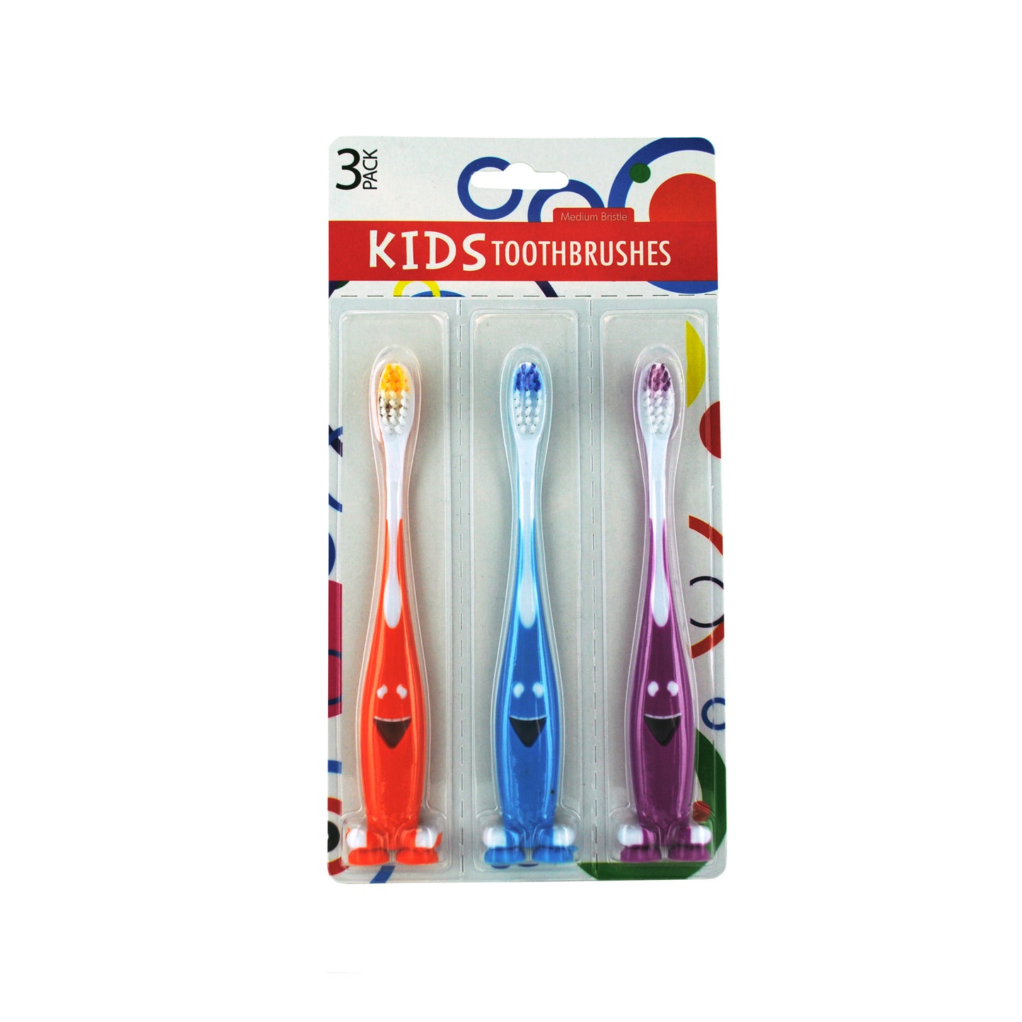 kids toothbrush set - fun and colorful - bulk 96 pack -- 28 per box