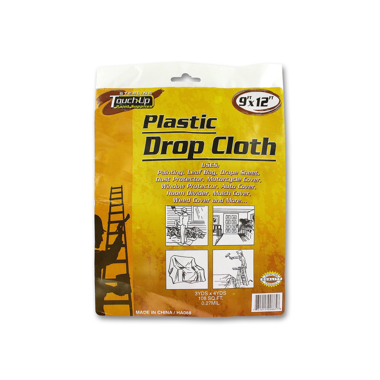 heavy duty plastic drop cloth - bulk -- 30 per box