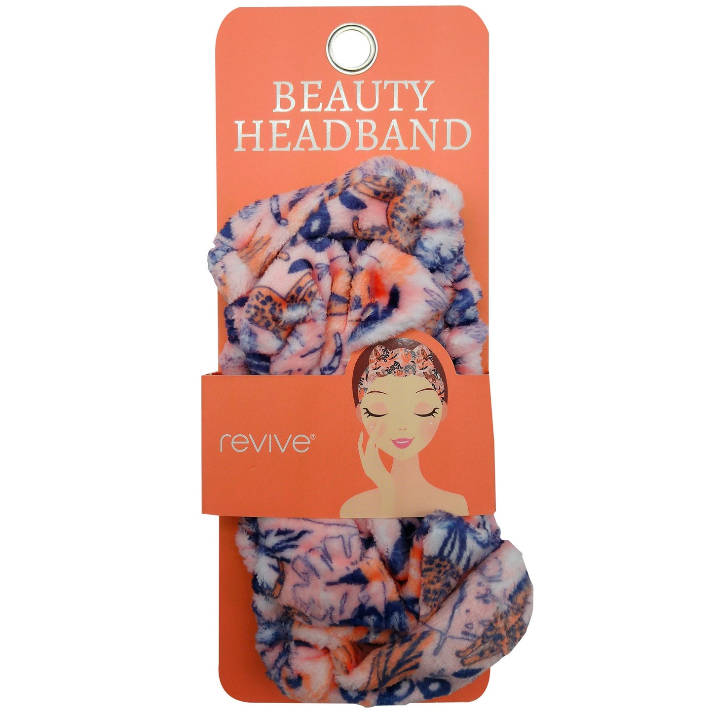 revive orange tropic bow headband -- 24 per box