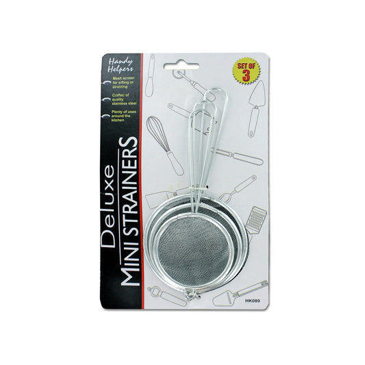 stainless steel mini strainers  -- 24 per box