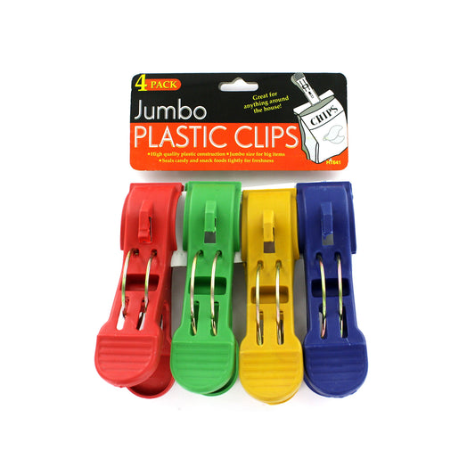 jumbo plastic clips  -  -- 24 per box