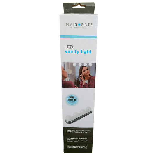 invigorate super bright led vanity light in pdq display -- 10 per box