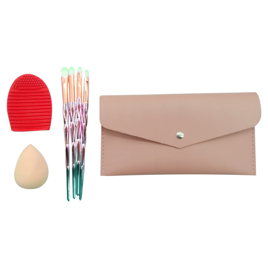 mariposa 7 piece makeup brush brush cleaner set in assorted colors -- 10 per box