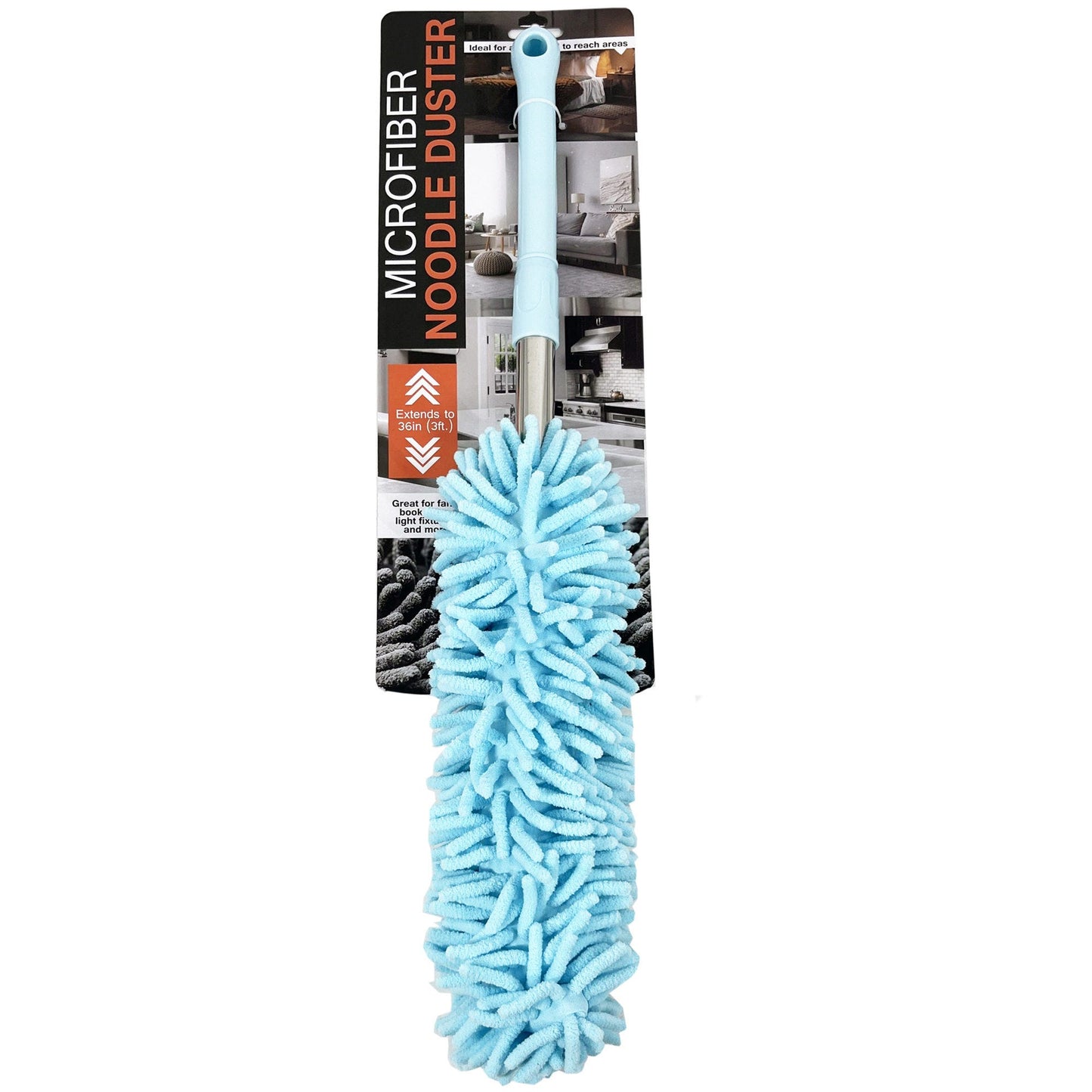 extendable microfiber nood duster with telescopic handle -- 8 per box