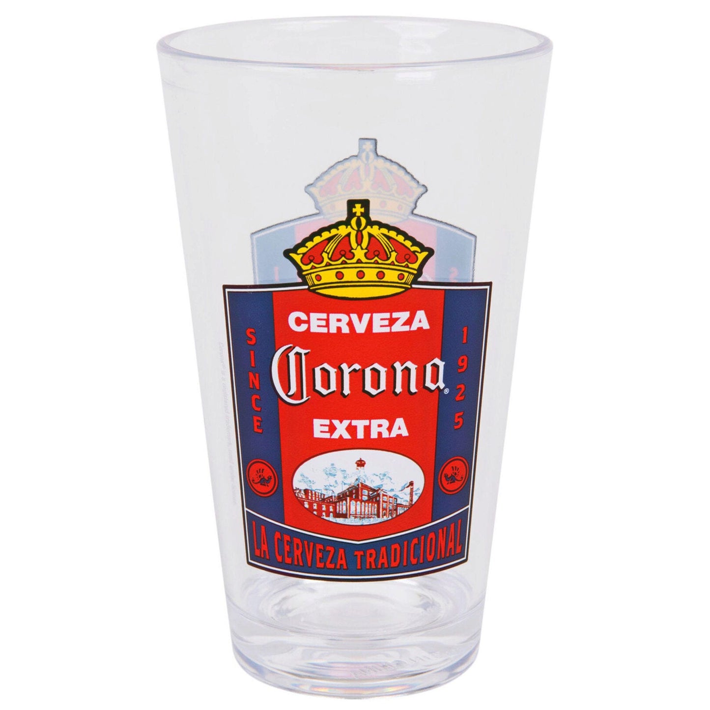 cerveza corona 16 oz acrylic pint cup -- 24 per box