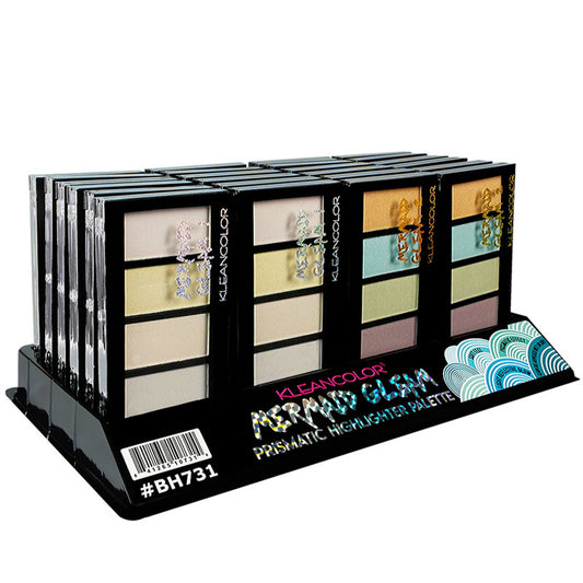 klean color prismatic highlighter palette in assorted designs in display -- 48 per box