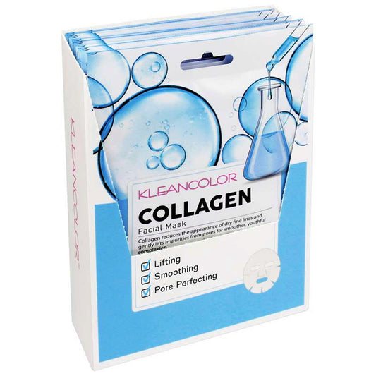 klean color collagen sheet mask in display -- 48 per box