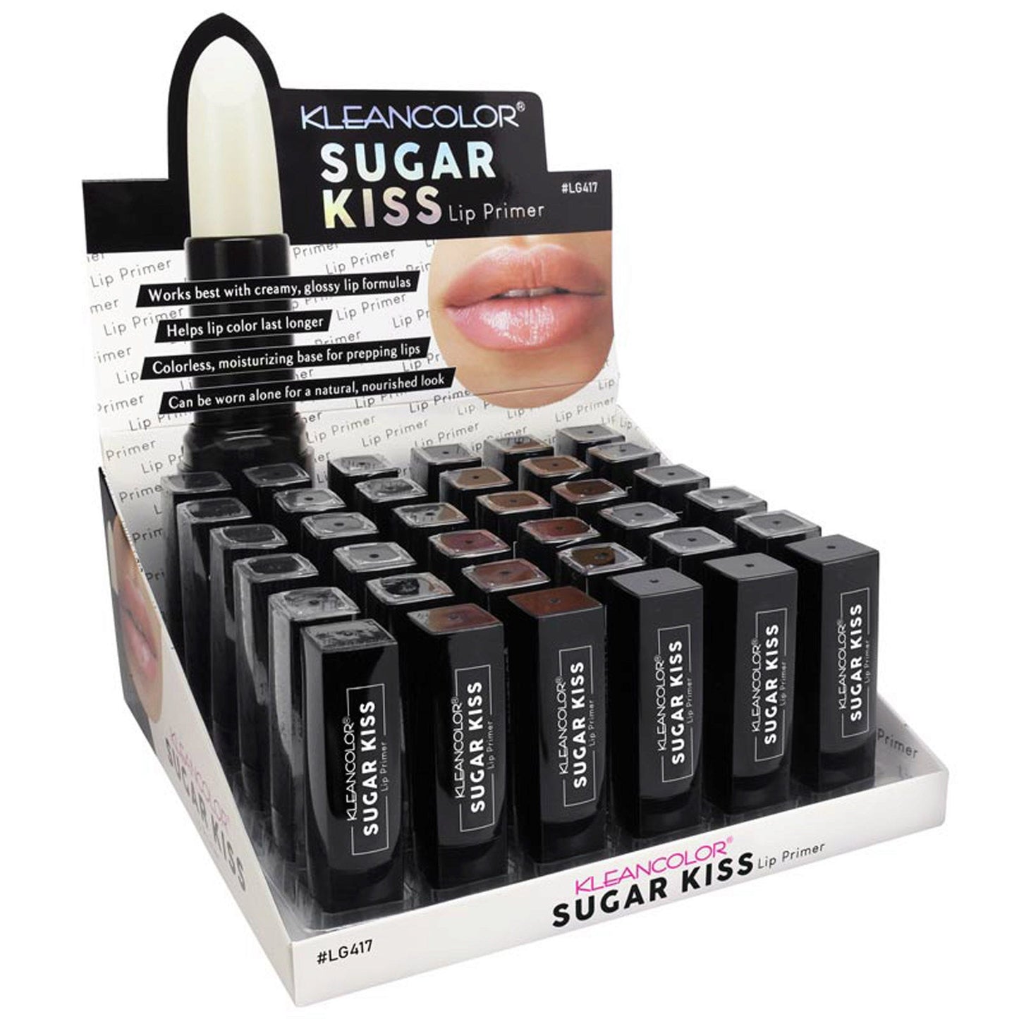 klean color sugar kiss lip primer in display -- 72 per box