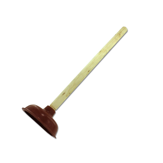 toilet plungers - wooden handles -- 24 per box