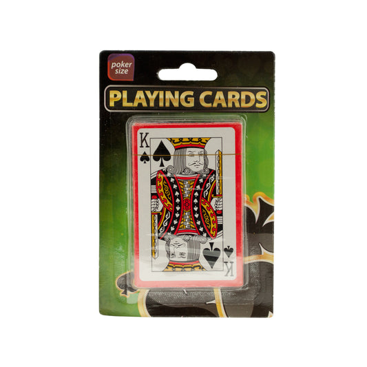 plastic coated poker size playing cards -  -- 48 per box
