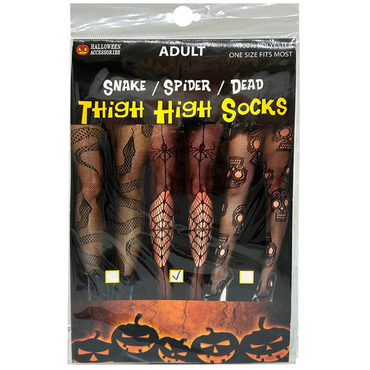 snake spider and dead skeleton pantyhose ab275 ab276 -- 24 per case
