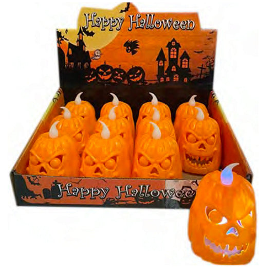 evil pumpkin flameless lamp countertop display -- 24 per box