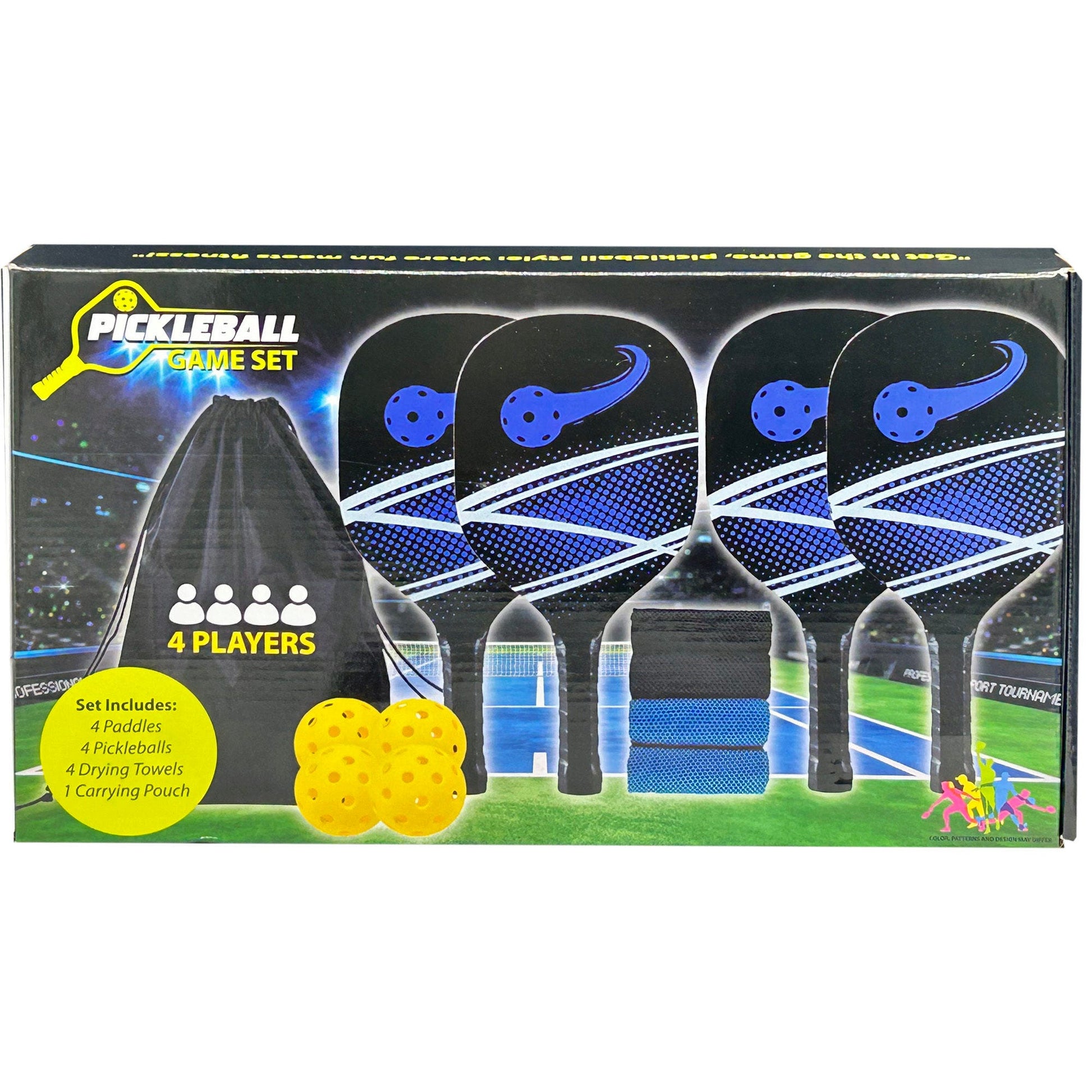 pickleball set with 4 balls 4 towels and carry bag -- 1 per box