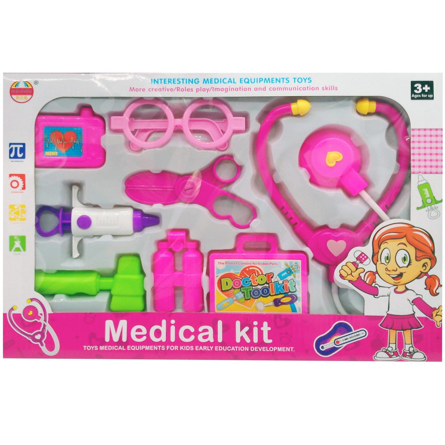 doctor medical tools and equipment playset in assorted styles -- 24 per box