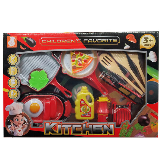 kids kitchen toy accesssories pretend cooking playset -- 4 per box