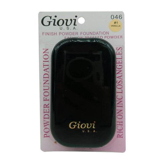 giovi usa finishing pressed powder in mirrored compact in assorted shades -- 48 per box