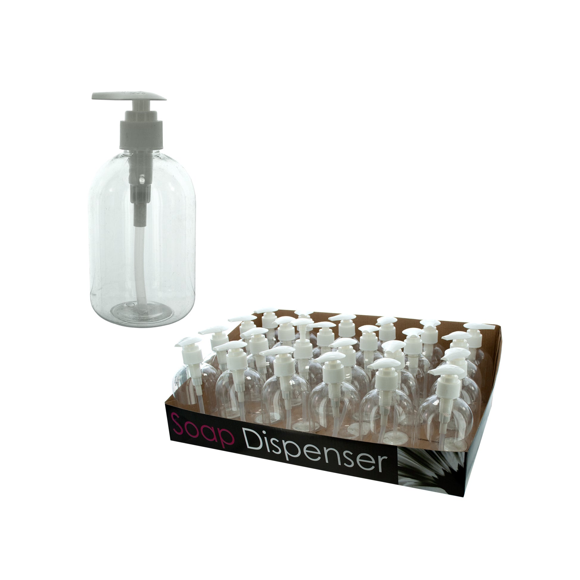 soap dispenser bottle countertop display  10 oz.   -- 21 per box
