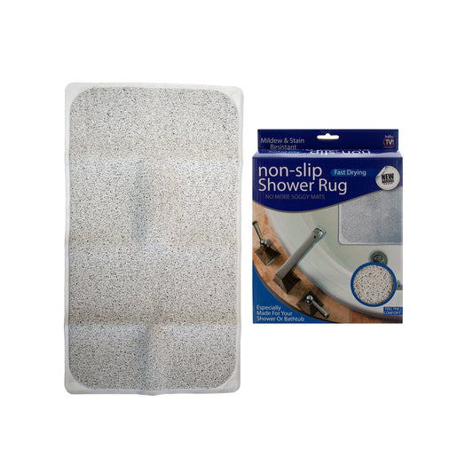 fast drying non-slip shower rugs -- 4 per box